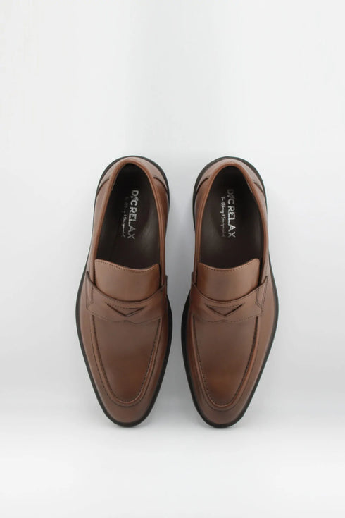 DFC Relax Men Leather Penny Loafer with Strap